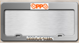 Illustration for article titled Anyone Make or Own an Oppo License Plate Frame?